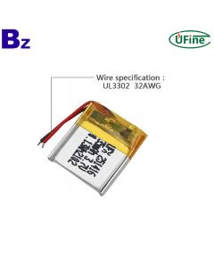 China Lipo Cell Manufacturer Supply For Alarm Clock  Battery UFX 251416 3.7V 35mAh Lithium Polymer Battery