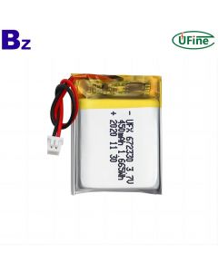 Li-ion Polymer Cell Factory Wholesale Medical Equipment Battery UFX 672330 3.7V 450mAh Lithium Ion Battery