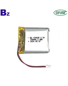 China Best Factory Customized For Miner's Lamp Battery BZ 103035 3.2V 750mAh LiFePO4 Battery 