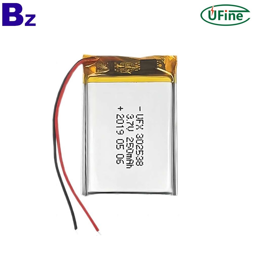 알람 시계용 3.7V 250mAh 배터리