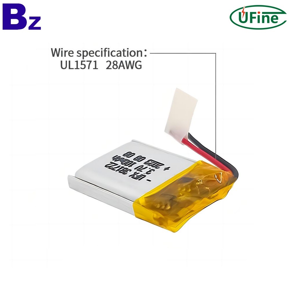 원격 제어용 3.7V 100mAh 배터리