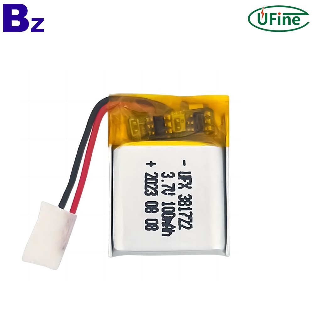 381722 3.7V 100mAh 리튬 이온 폴리머 배터리