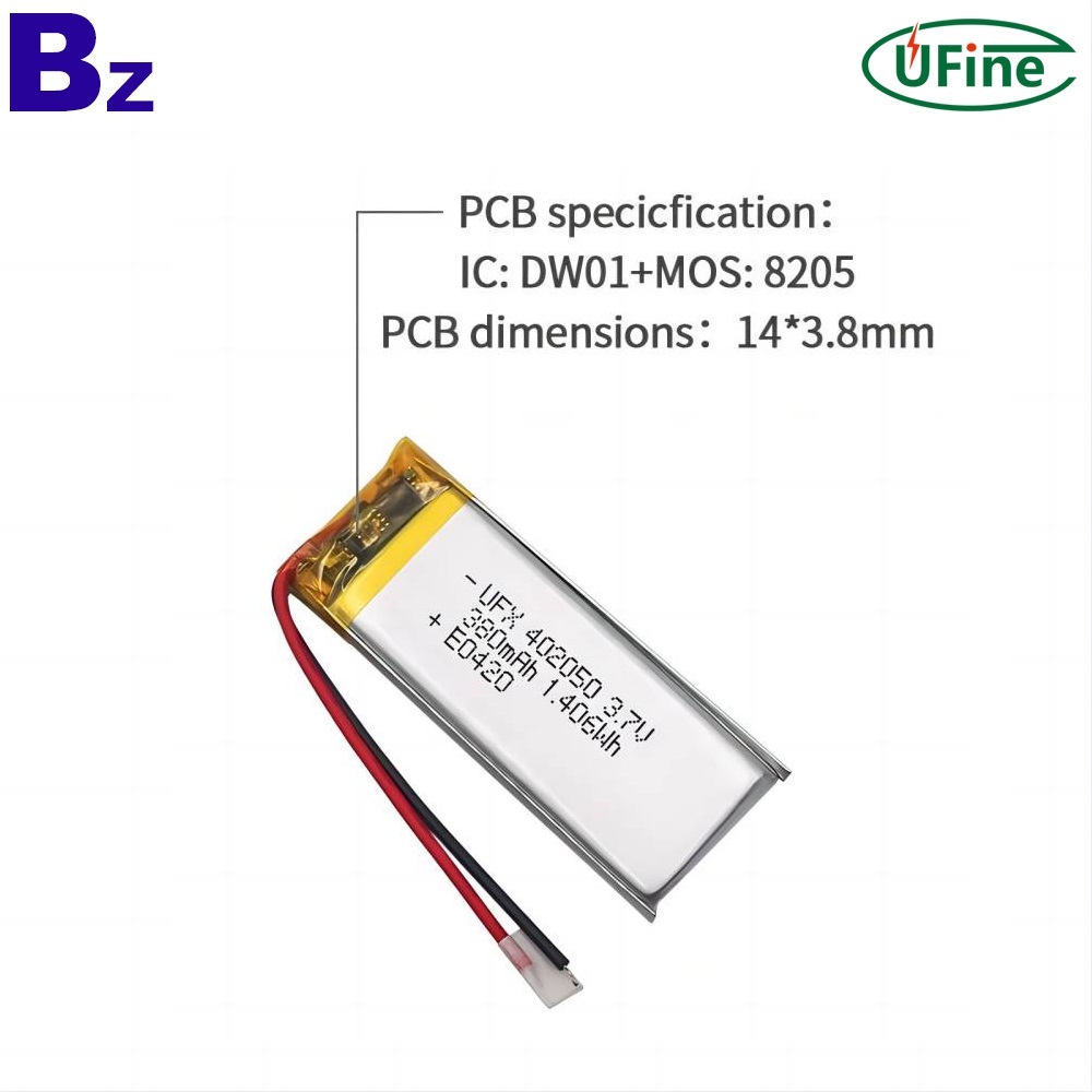 3.7V 380mAh 3C 디지털 배터리