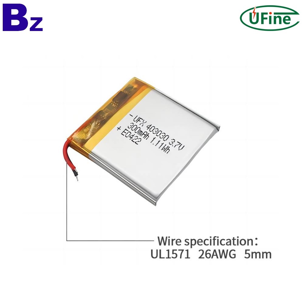 전문 생산 3.7V 300mAh 배터리