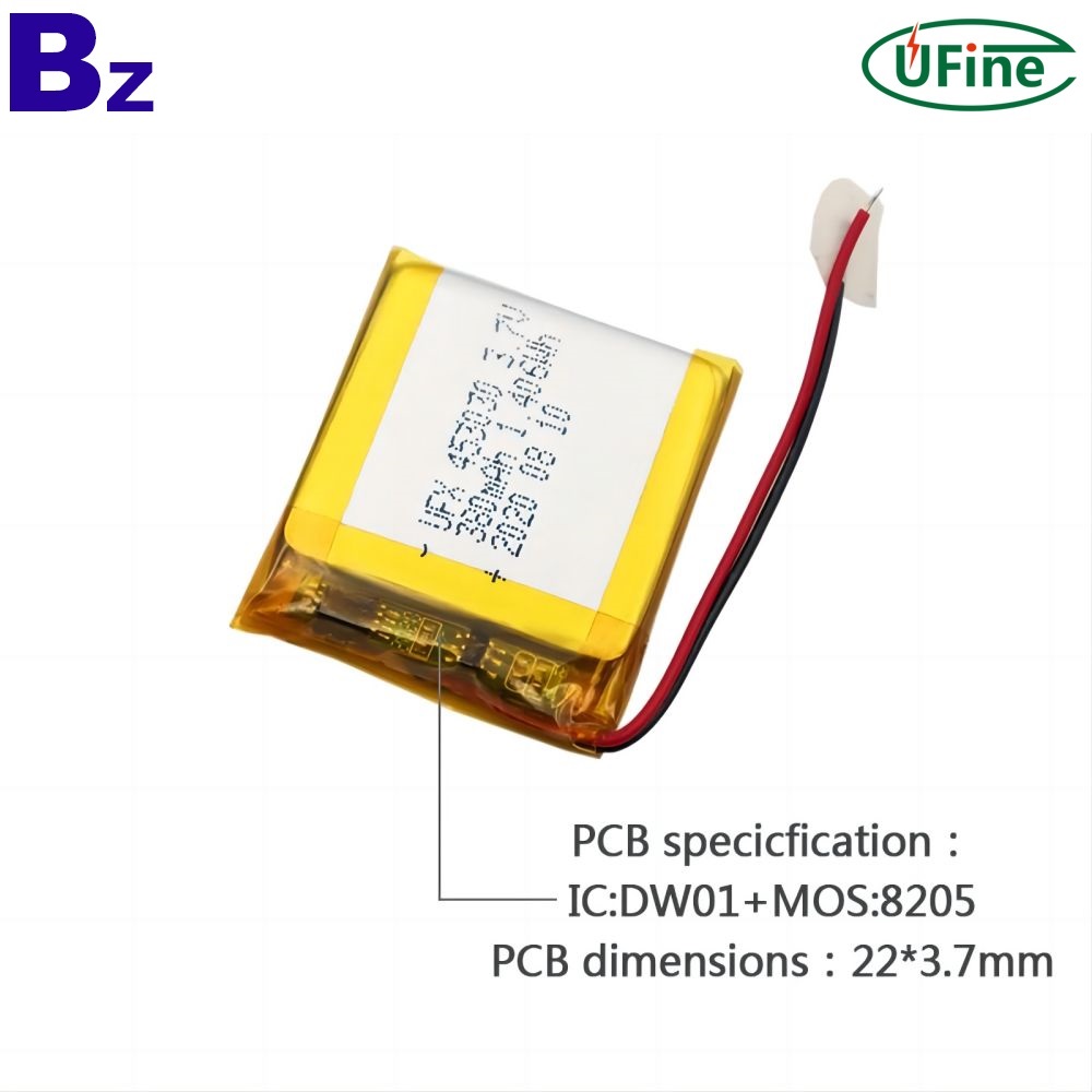 저렴한 3.7V 380mAh 혈당 측정기 배터리