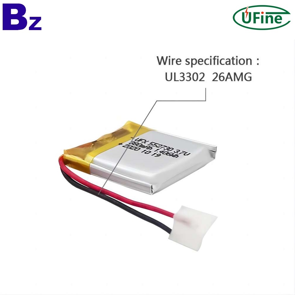 리튬 폴리머 셀 공급업체는 3.7V 380mAh 배터리