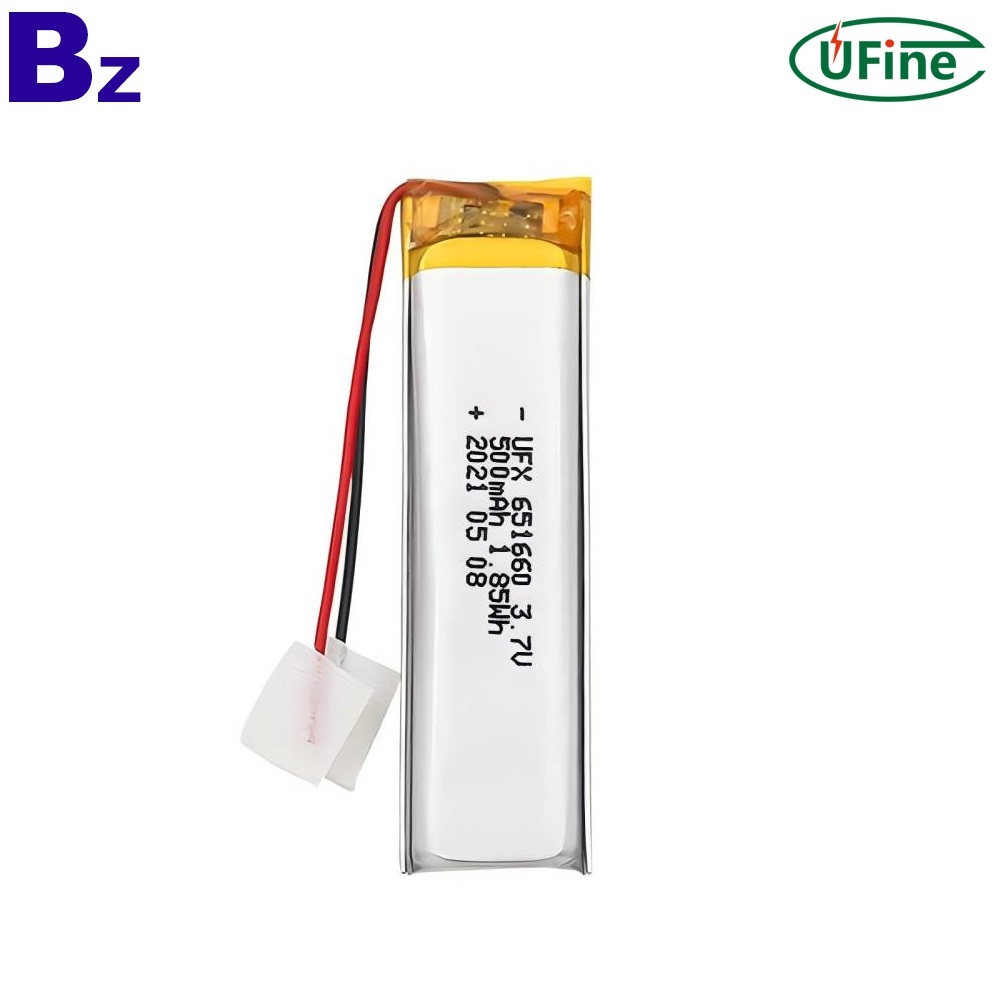 알람 시계용 3.7V 500mAh 배터리