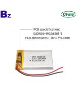 Li-polymer Cell Factory Wholesale Alarm Clock Battery UFX 302538 3.7V 250mAh Lithium Ion Battery