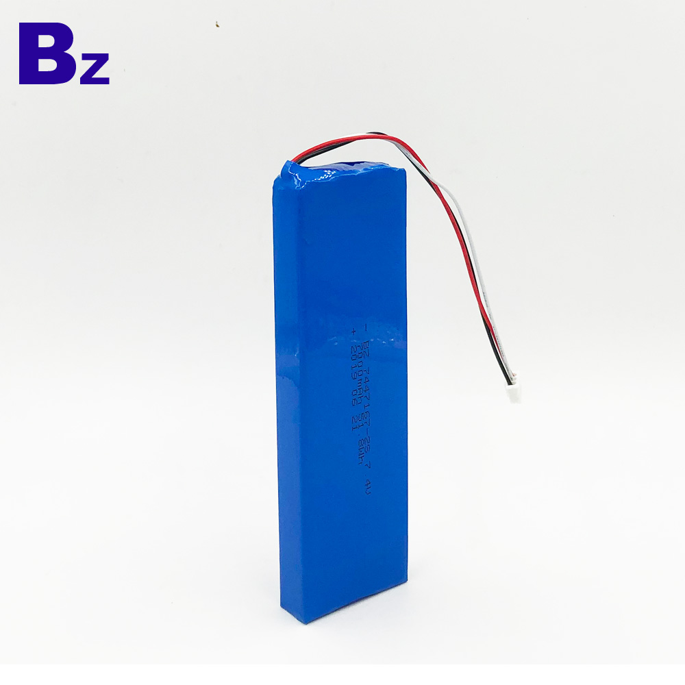 Li-Polymer Battery With Wire and Plug