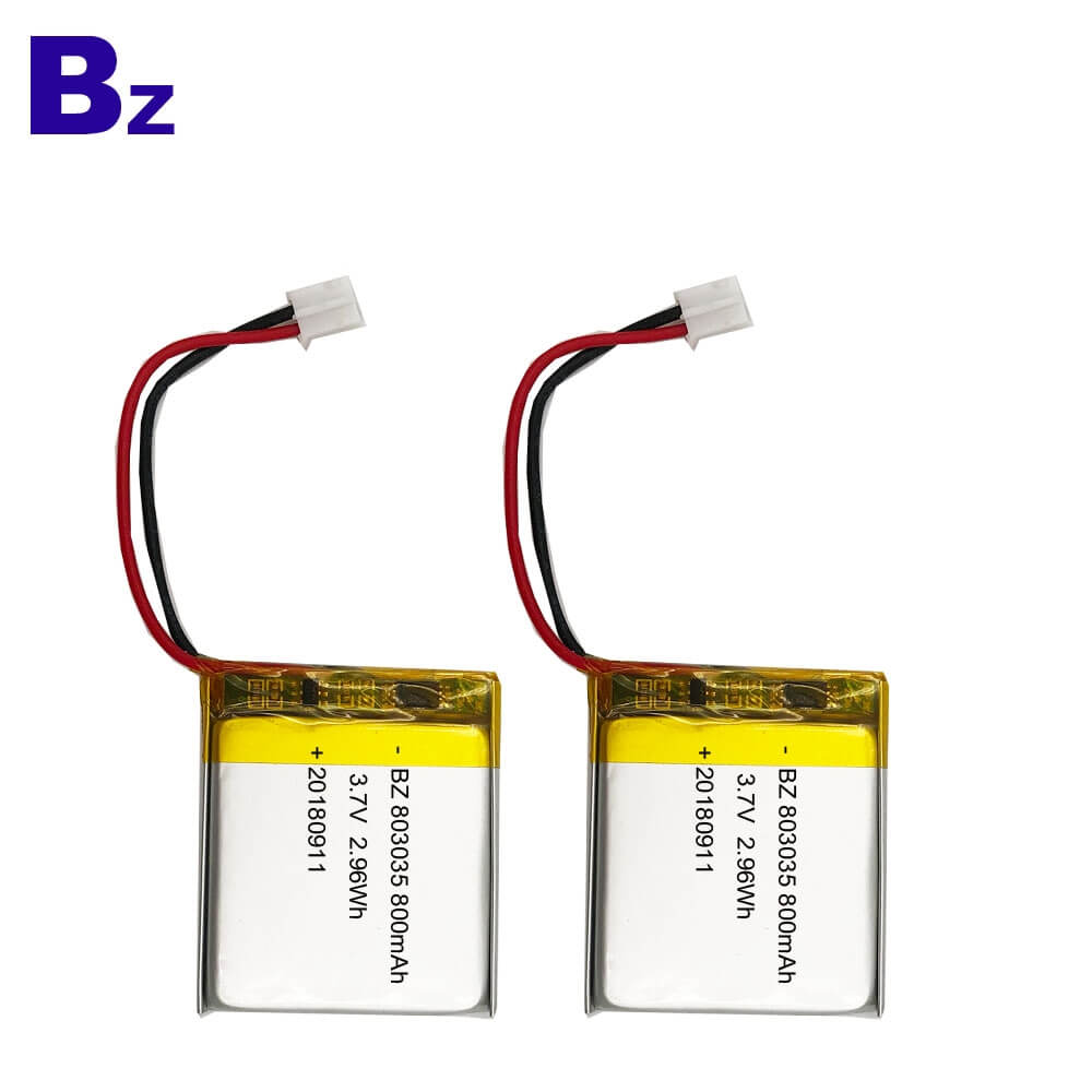 803035 800mAh 3.7V Lipo Battery